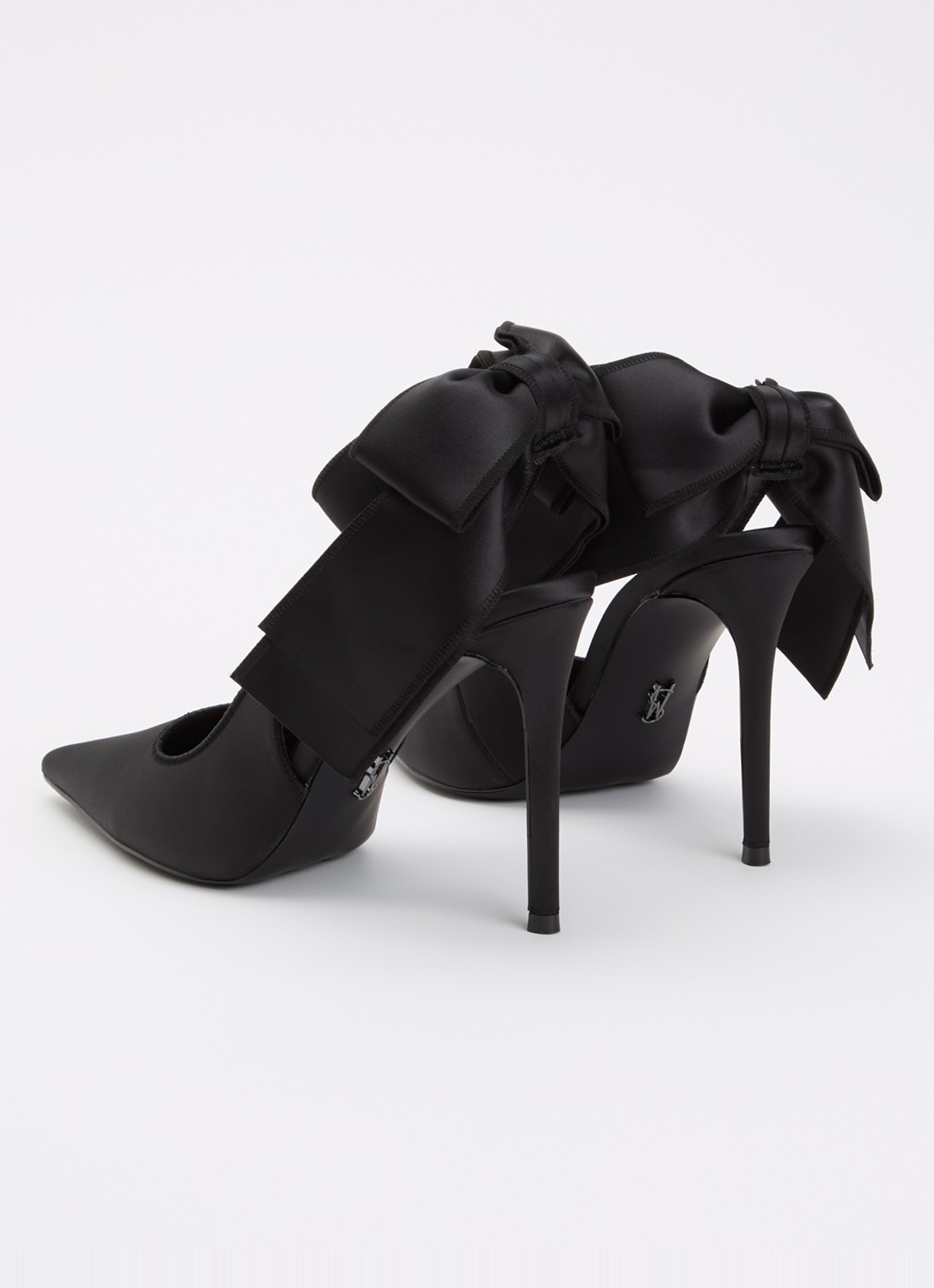 Steve Madden Teacup slingback met strikdetail - achterkant 6 zwart