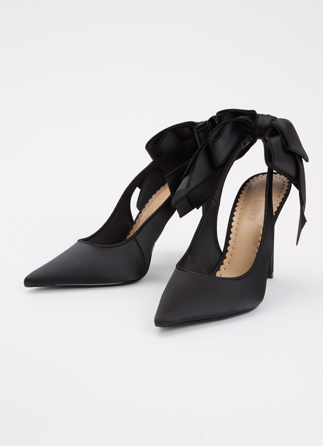 Steve Madden Teacup slingback met strikdetail - detail 3 zwart