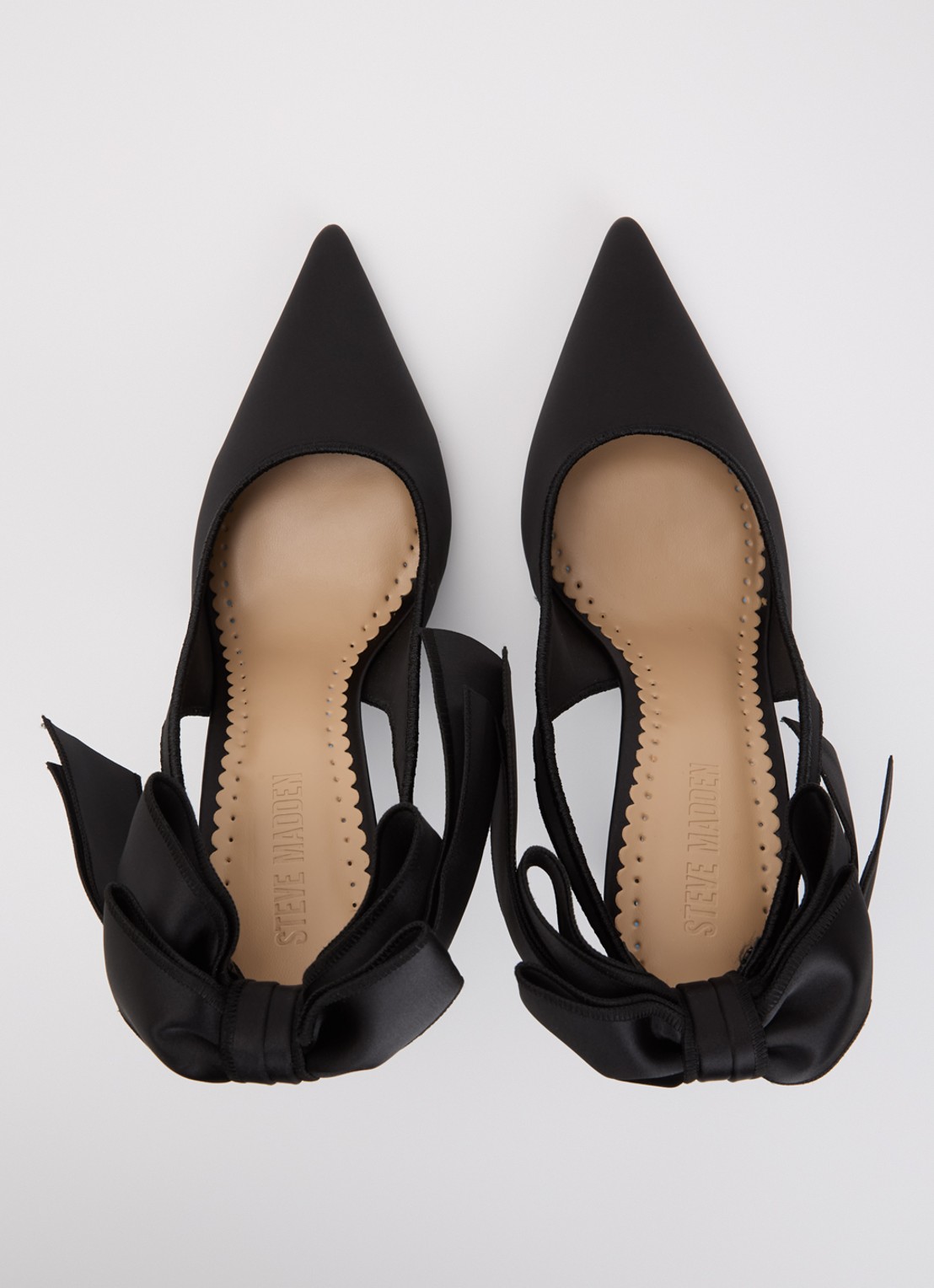 Steve Madden Teacup slingback met strikdetail - detail 4 zwart