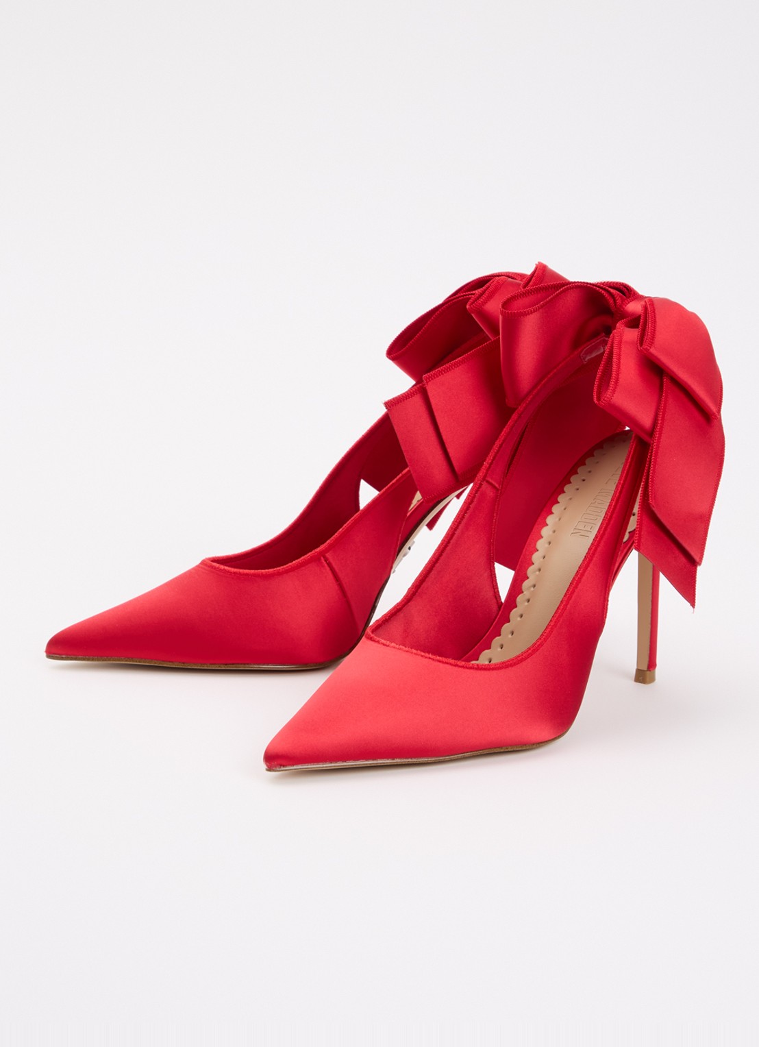 Steve Madden Teacup slingback met strikdetail - detail 4 rood