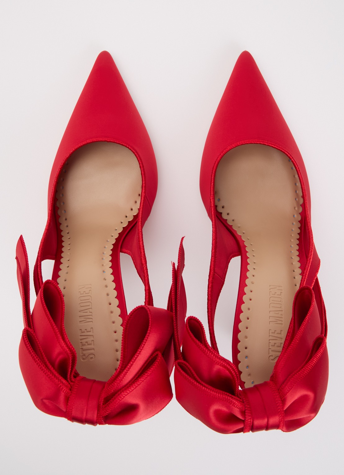 Steve Madden Teacup slingback met strikdetail - detail 5 rood