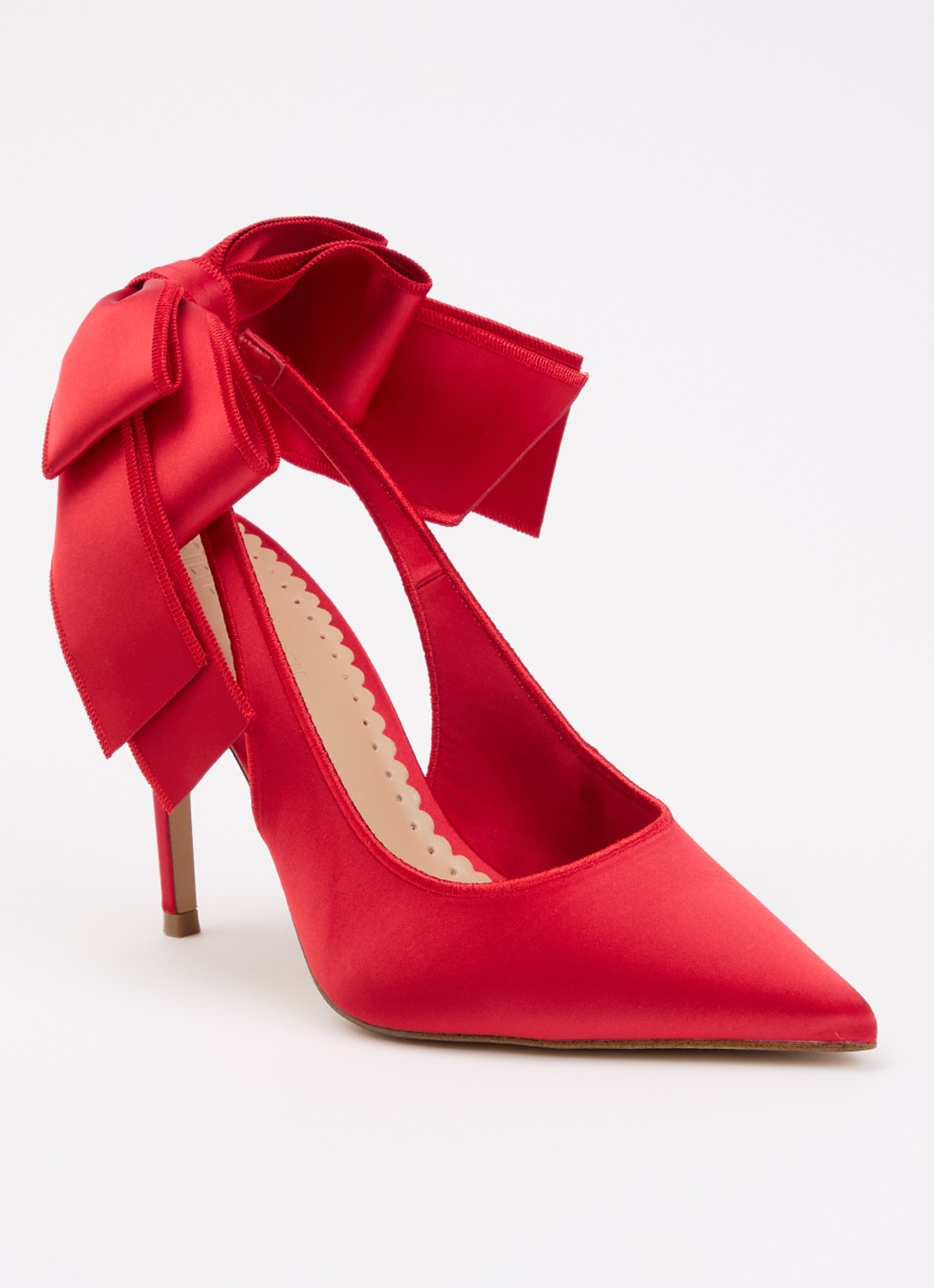 Steve Madden Teacup slingback met strikdetail - voorkant 2 rood