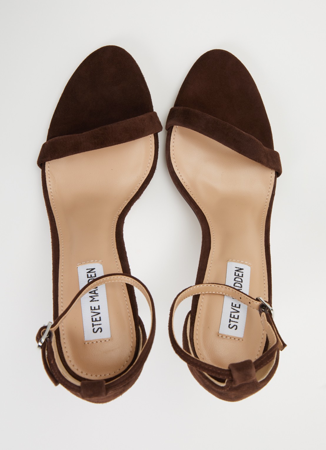 Steve Madden Tecy sandalette van leer - detail 4 donkerbruin