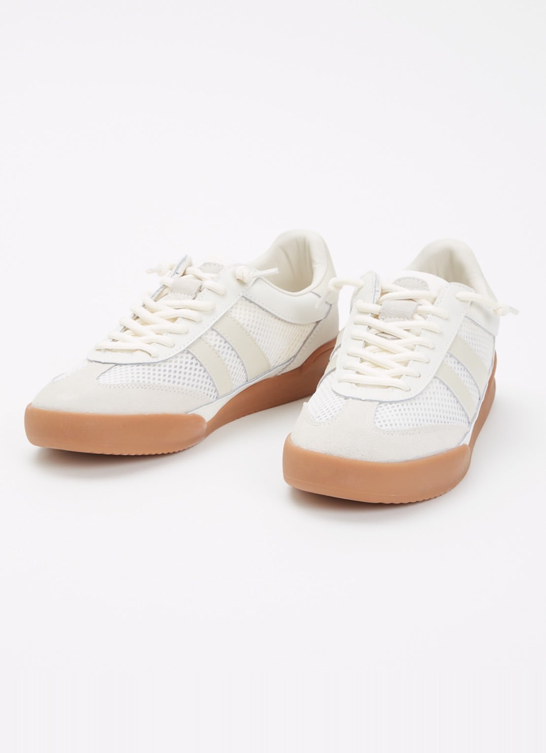 Steve Madden Verdict sneaker met suède details - detail 3 wit