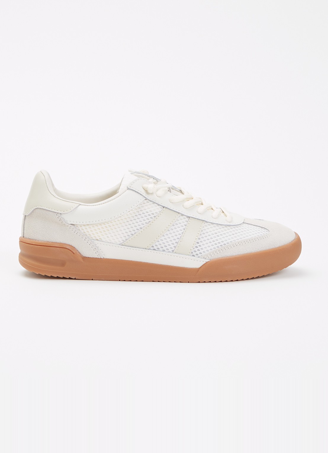 Steve Madden Verdict sneaker met suède details - voorkant wit