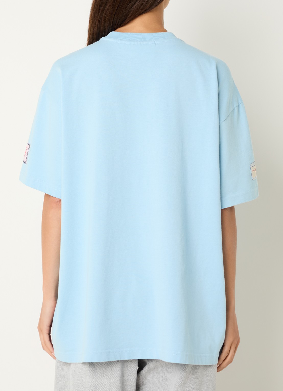 Stieglitz Jaimey oversized T-shirt met logo en print - achterkant blauw