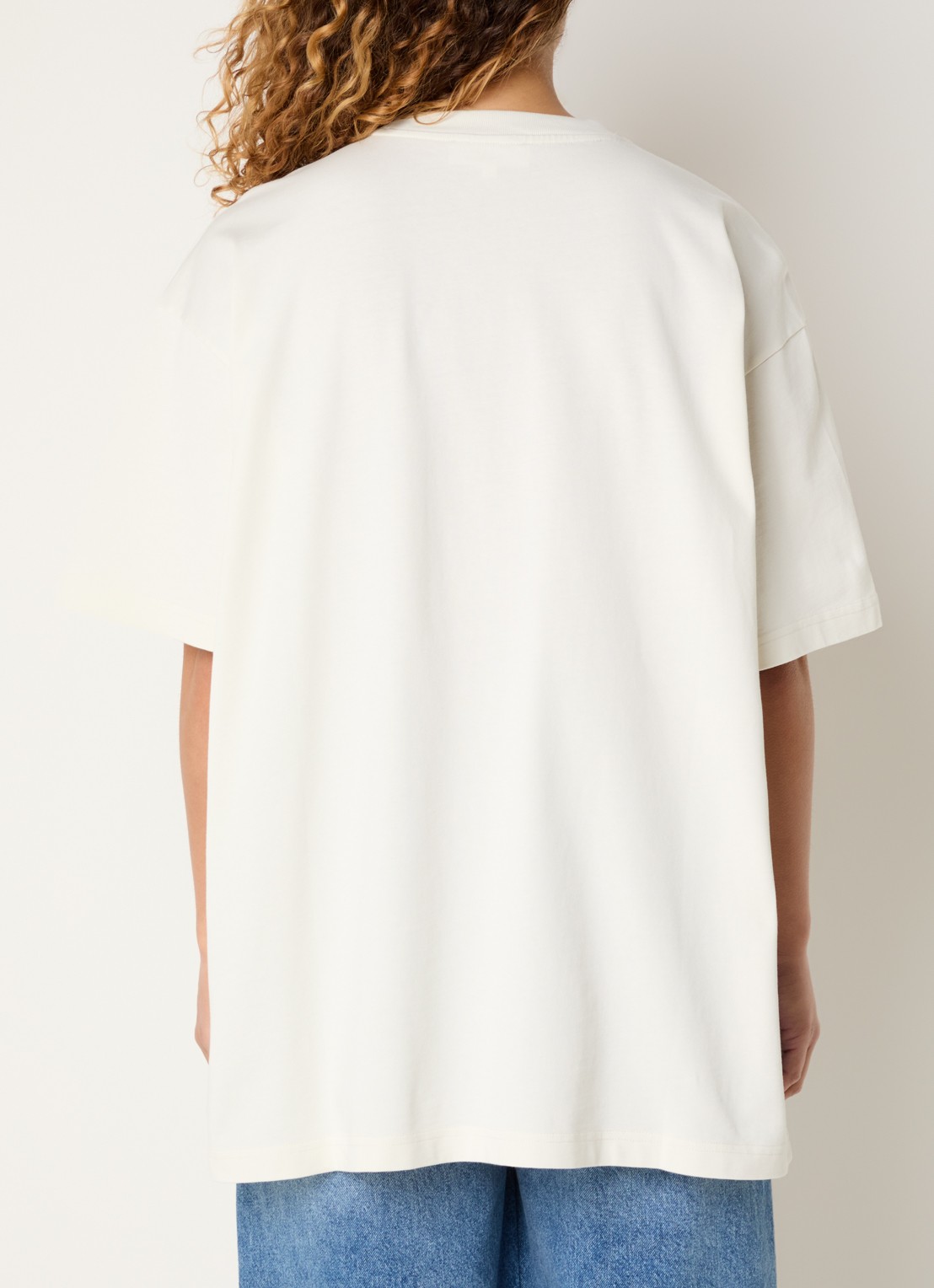 Stieglitz Kaella oversized  T-shirt met print - achterkant blauw