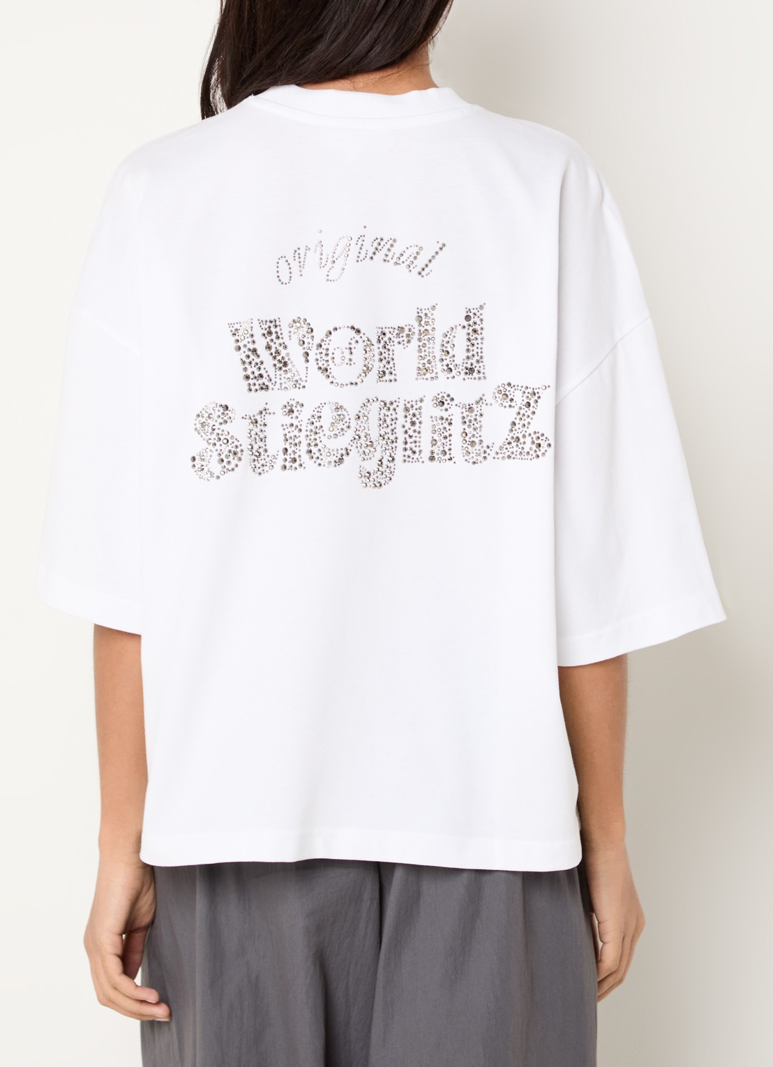Stieglitz T-shirt met front- en backprint - detail 2 wit