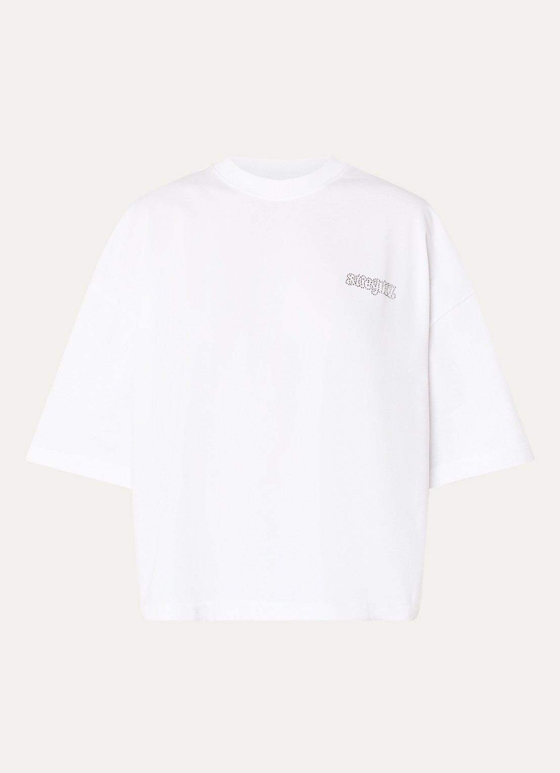 Stieglitz T-shirt met front- en backprint - voorkant 3 wit