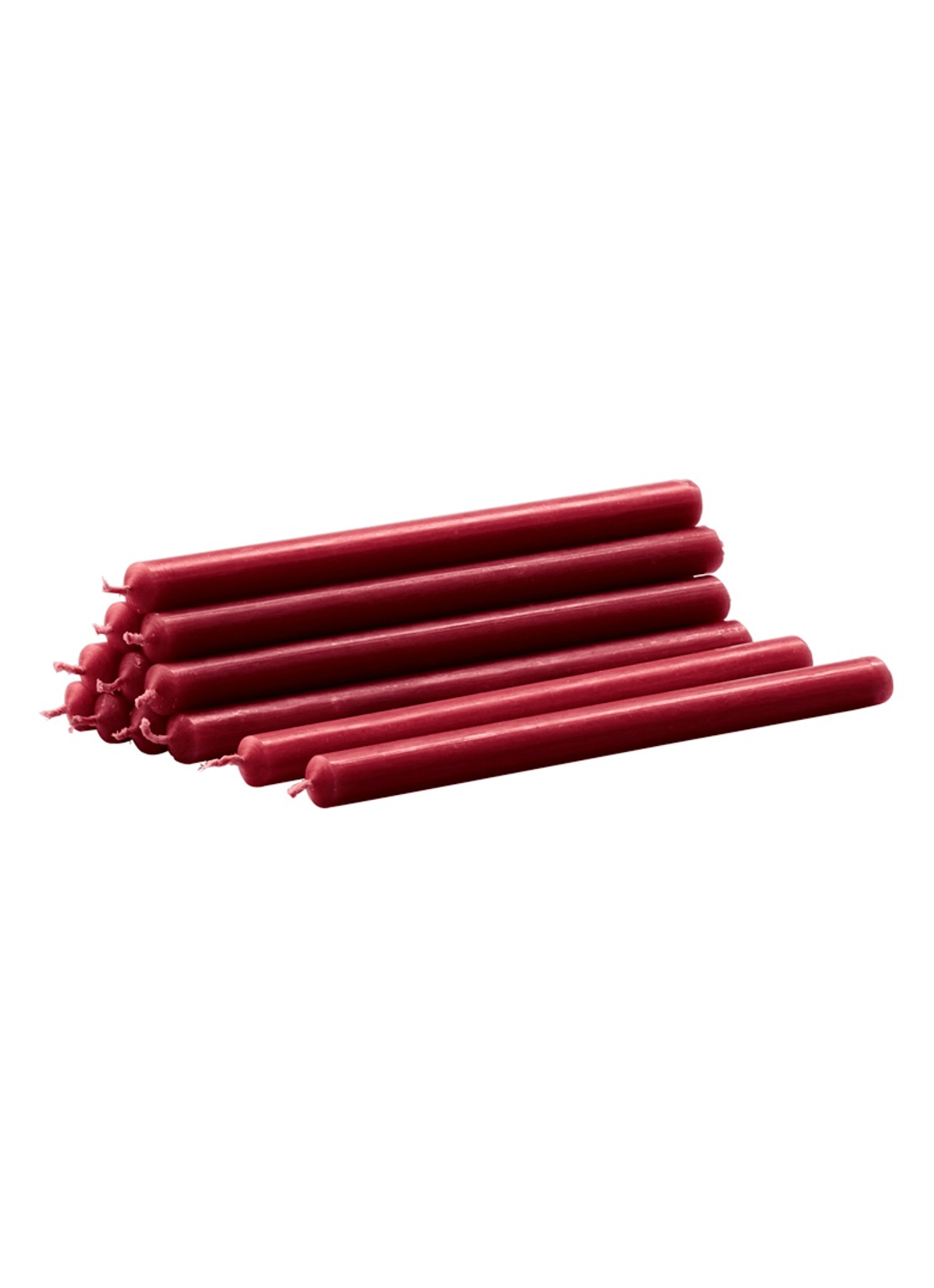 STOFF Nagel Dinerkaars 18 cm set van 12 - voorkant bordeauxrood