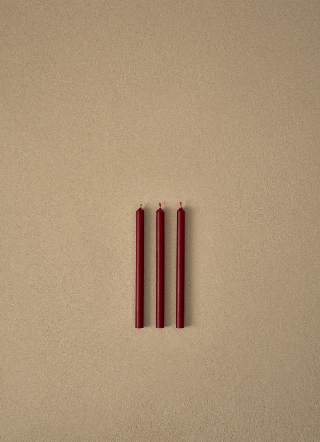 STOFF Nagel Dinerkaars 18 cm set van 12 - voorkant 2 bordeauxrood