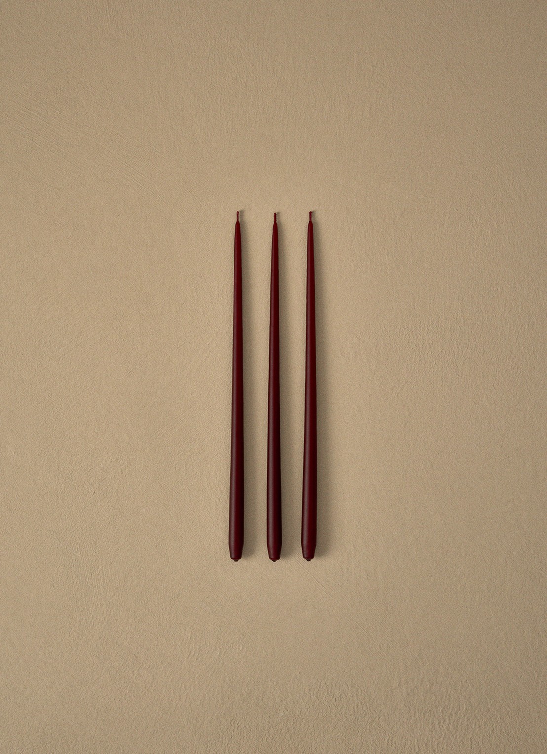 STOFF Nagel Dinerkaars 29 cm set van 6 - voorkant 2 donkerrood