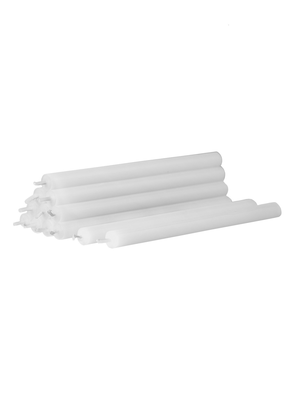 STOFF Nagel Kaars set van 12 - voorkant wit