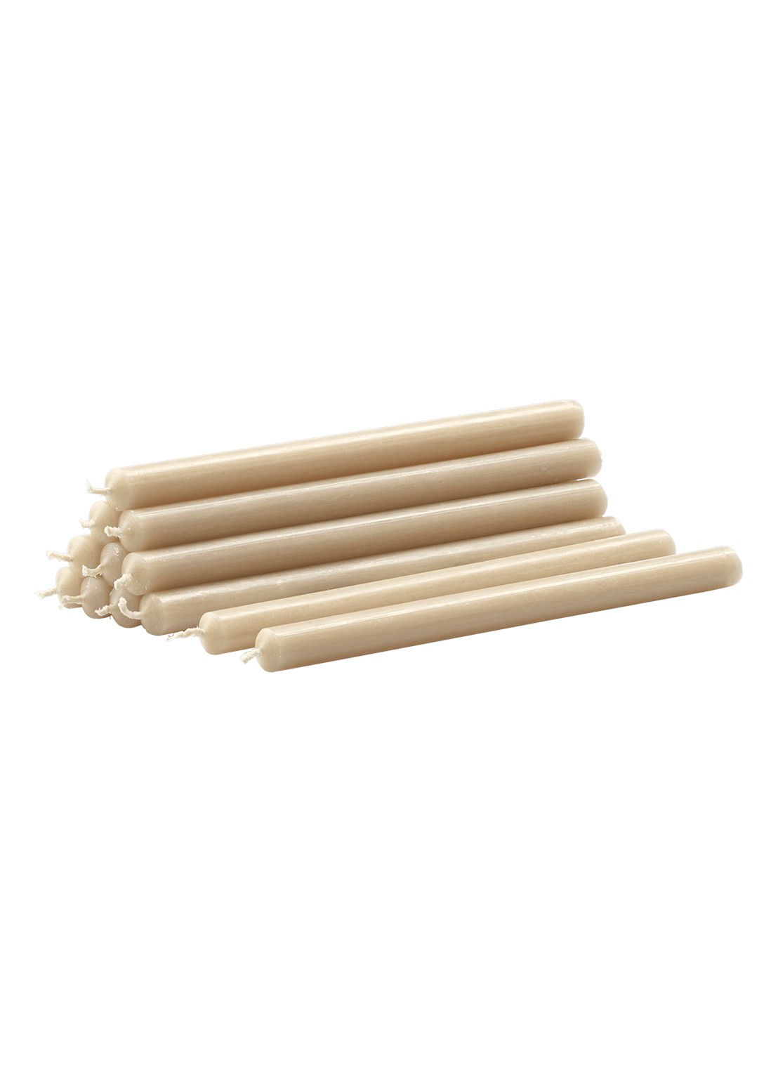 STOFF Nagel Kaars set van 12 - voorkant beige