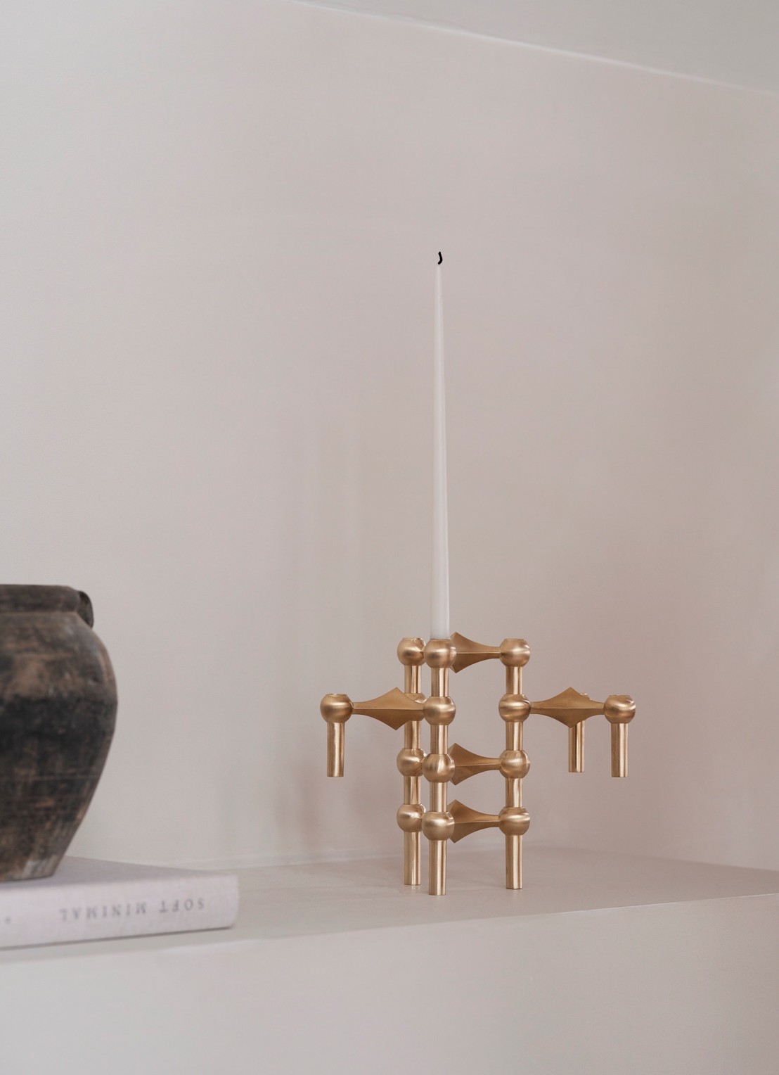STOFF Nagel Kandelaar 6,9 cm - achterkant 3 goud
