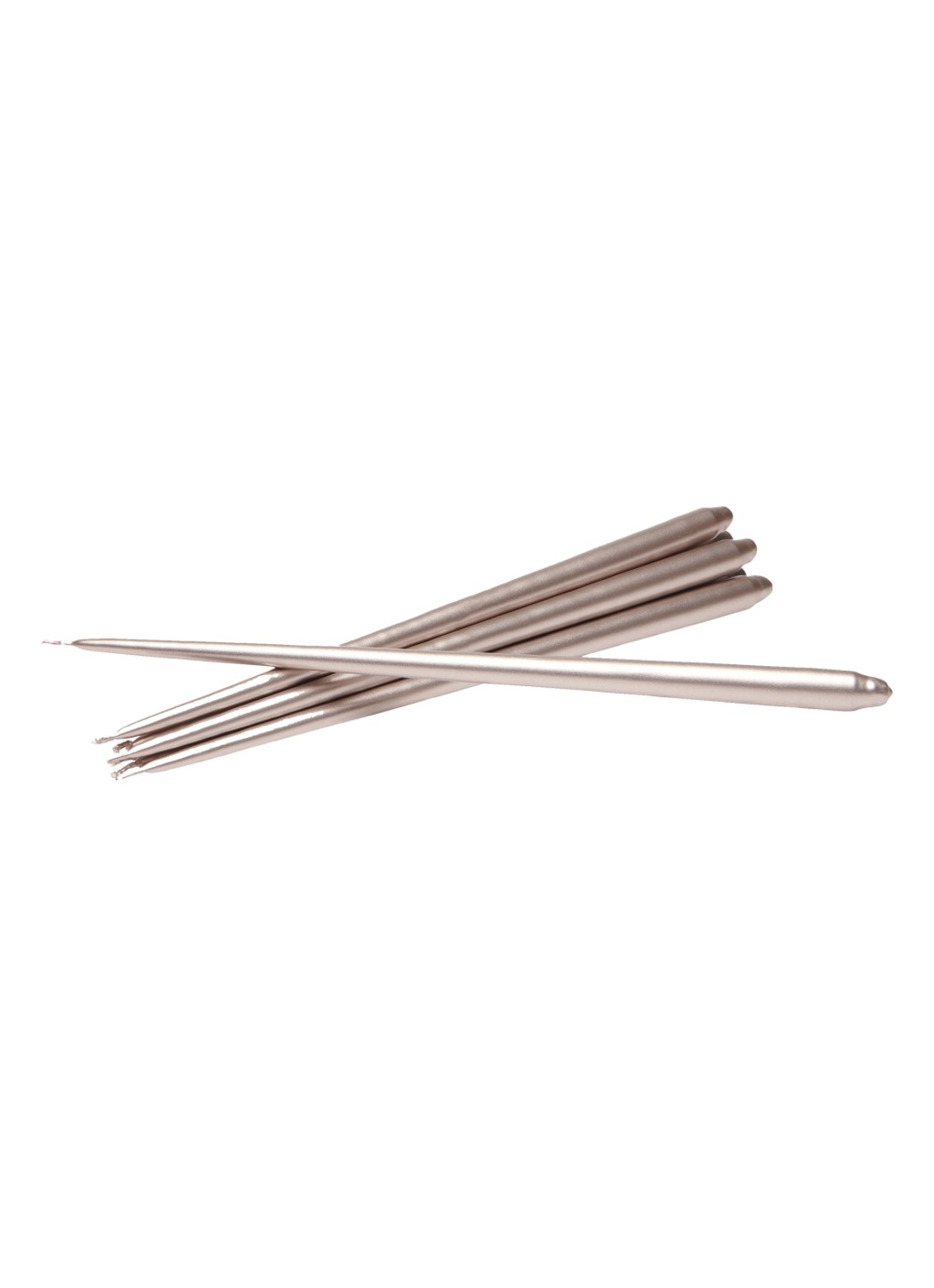 Stoff Nagel Stoff Nagel Ester & Erik kaars set van 6  - voorkant beige