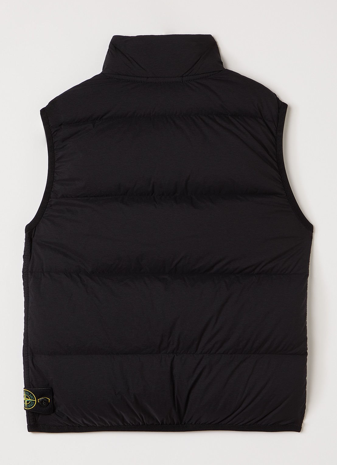 Stone Island 00001 gewatteerde bodywarmer met donsvulling - achterkant zwart