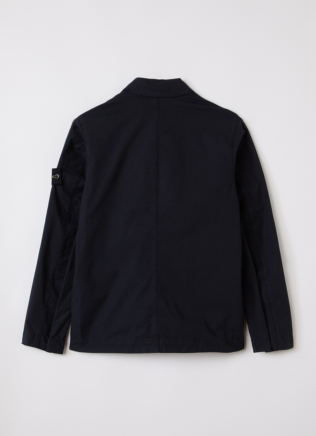 Stone Island 00001 overhemd met logo - achterkant 3 zwart