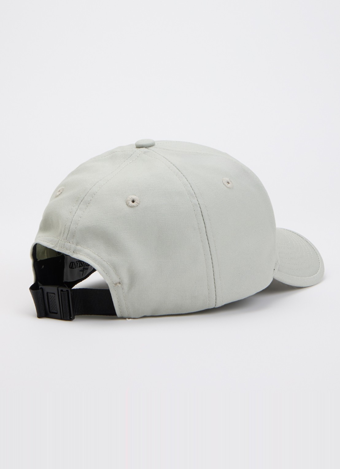 Stone Island 00001 pet met logoborduring - achterkant 2 lichtgrijs