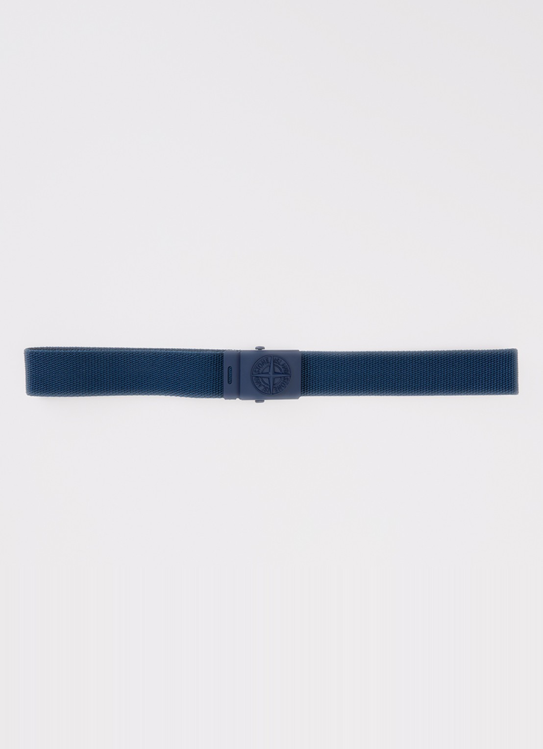 Stone Island 00001 riem met logo  - voorkant 2 donkerblauw