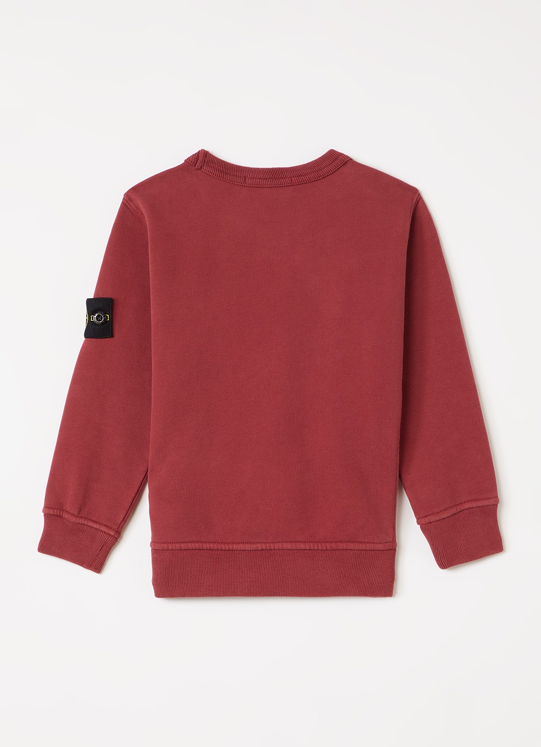 Stone Island 00001 sweater met logo - voorkant 3 bordeauxrood