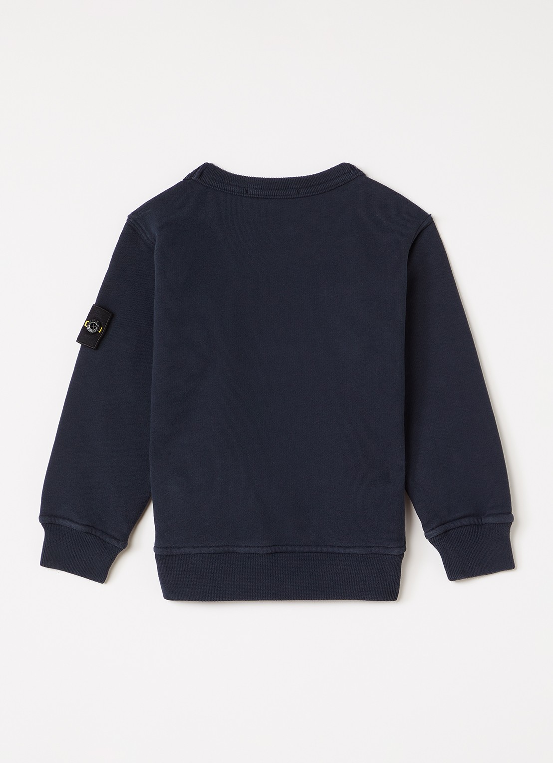 Stone Island 00001 sweater met logo - voorkant 3 donkerblauw