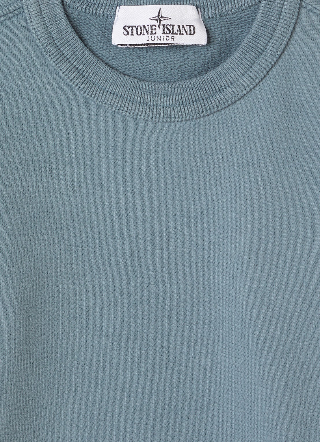 Stone Island 00001 sweater met logo - detail staalblauw