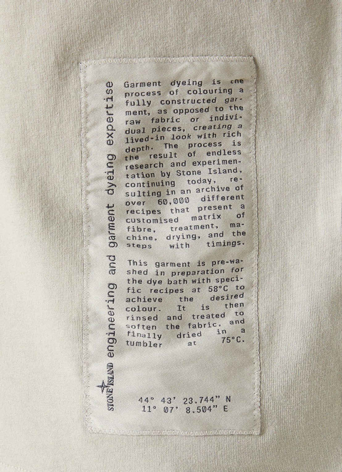 Stone Island 00001 T-shirt met logoprint - detail 5 lichtgrijs