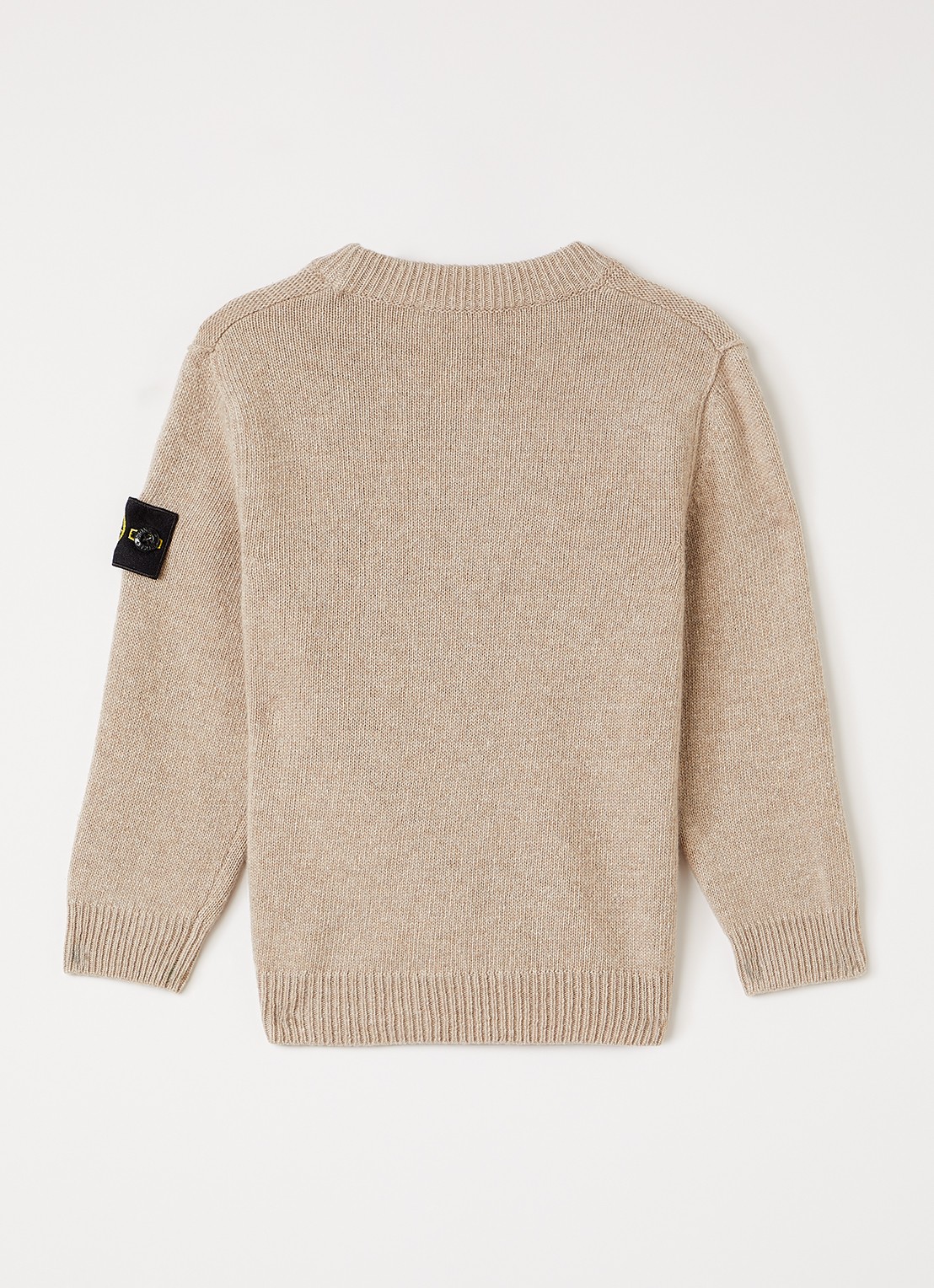 Stone Island 00002 fijngebreide trui in kasjmierblend - voorkant 2 beige