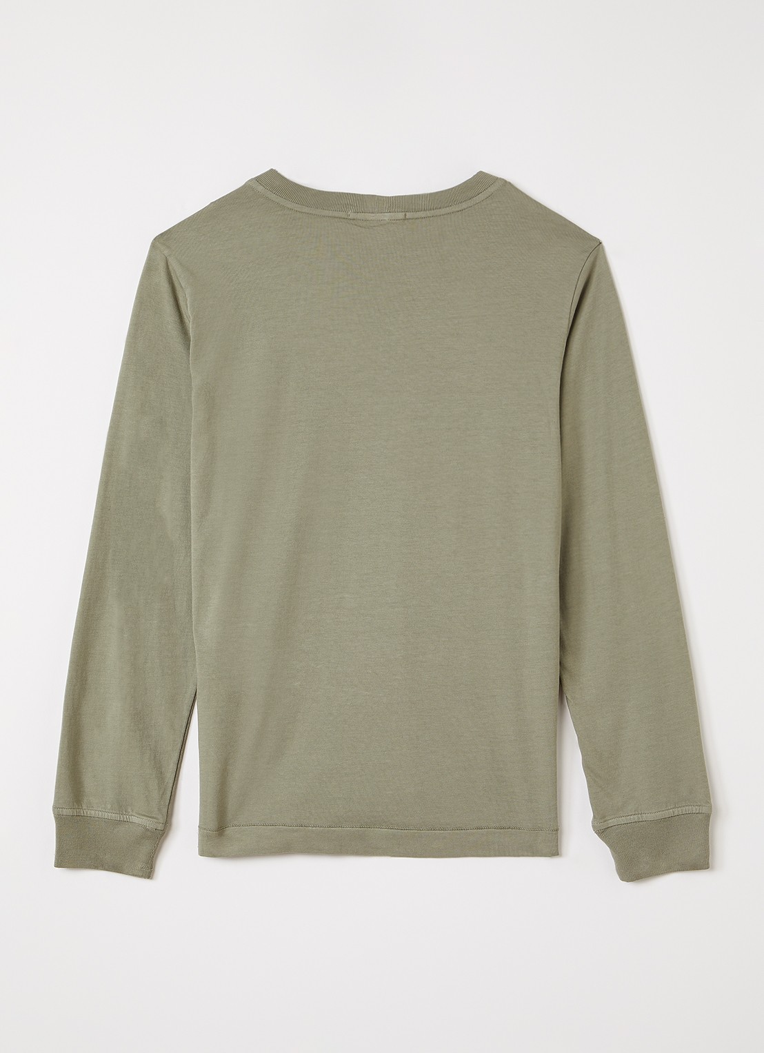 Stone Island 00002 Longsleeve met logo - voorkant 3 antraciet
