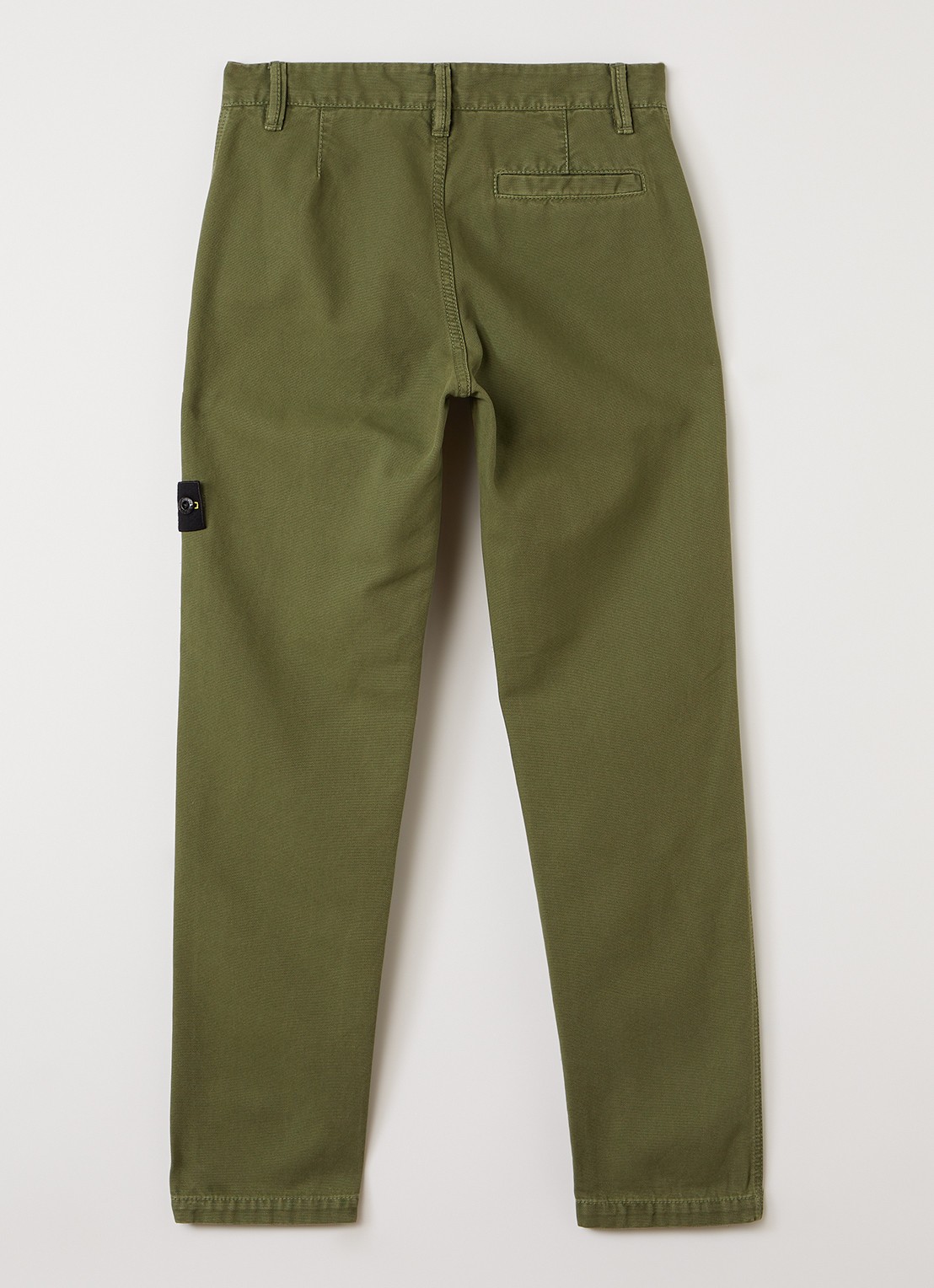 Stone Island 00002 slim fit chino met broekzakken - voorkant 3 legergroen