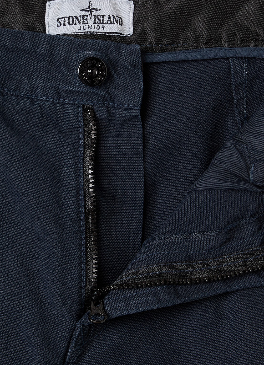 Stone Island 00002 slim fit chino met broekzakken - detail donkerblauw
