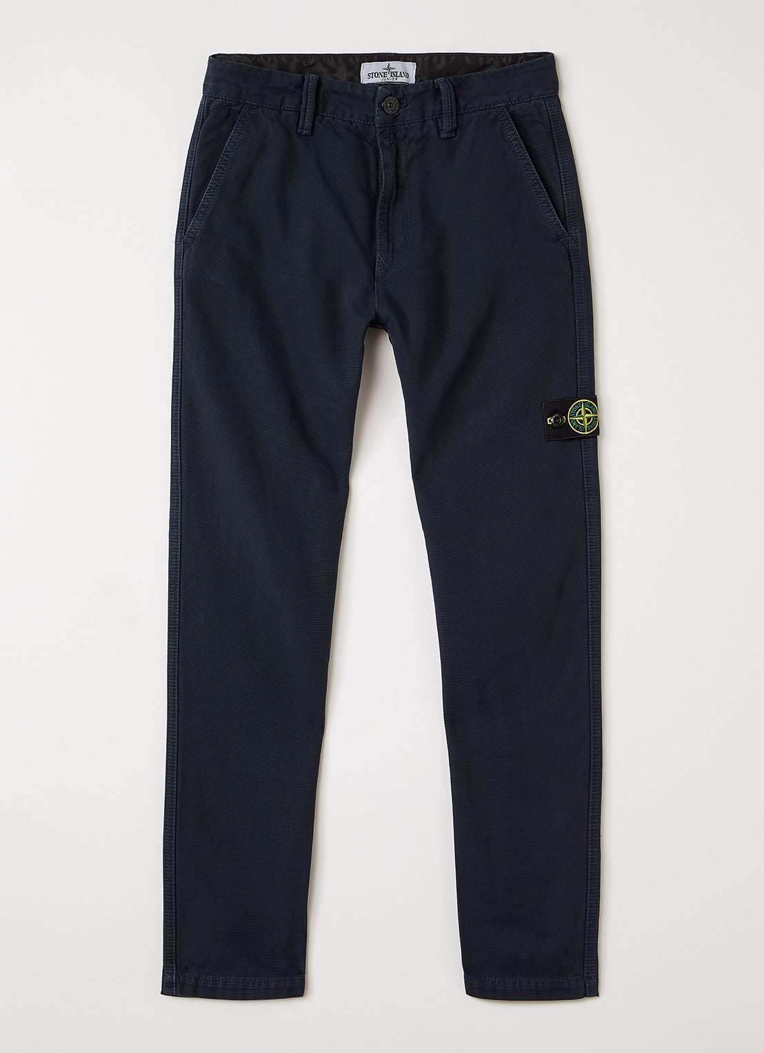 Stone Island 00002 slim fit chino met broekzakken - voorkant 2 donkerblauw