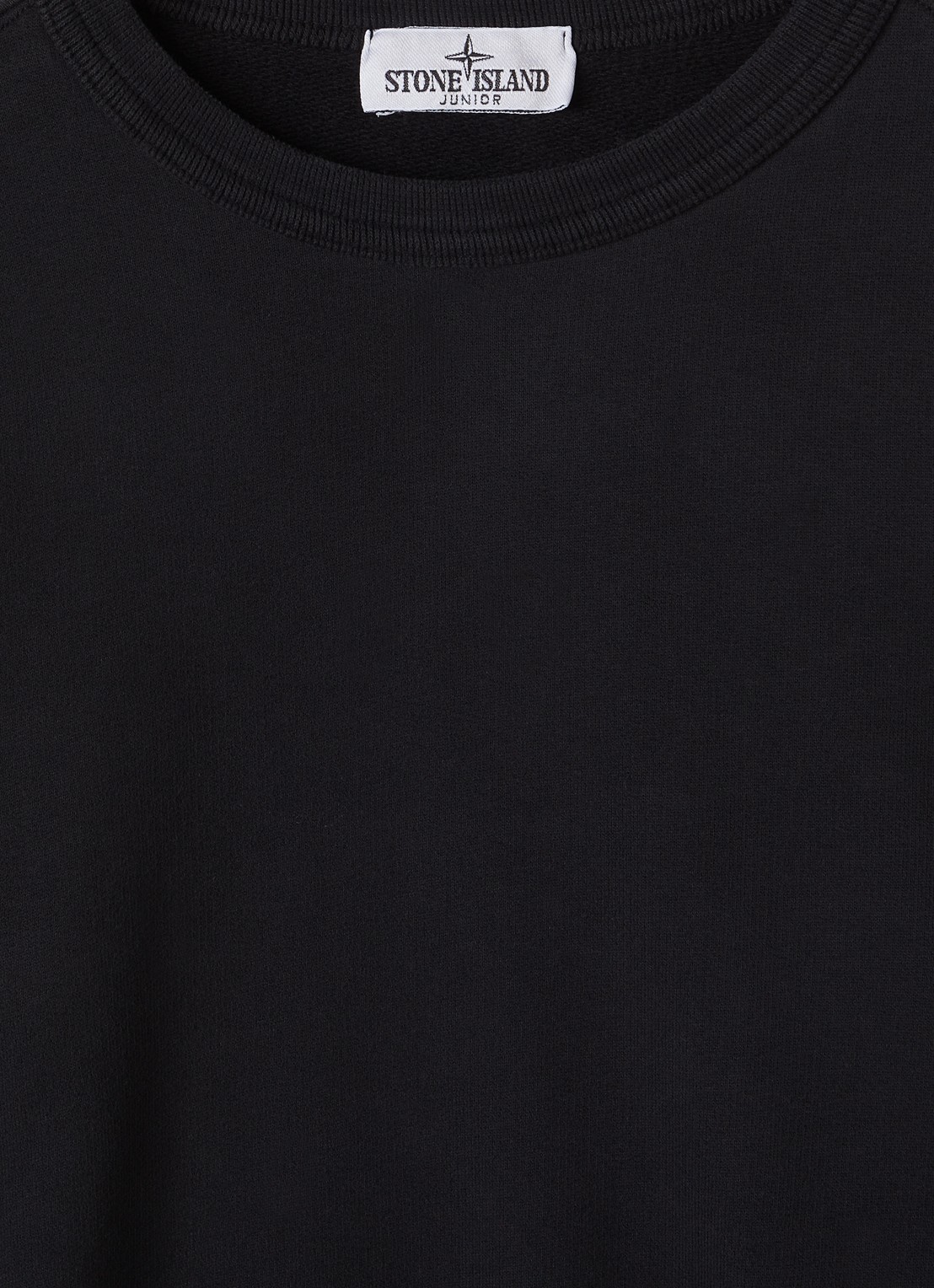 Stone Island 00002 sweater met logo - detail zwart