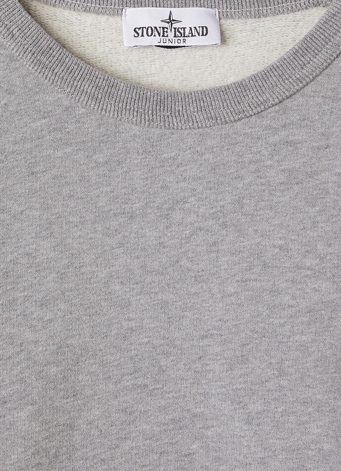 Stone Island 00002 sweater met logo - detail 3 grijsmele