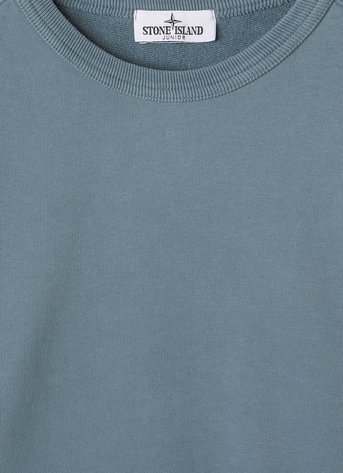 Stone Island 00002 sweater met logo - detail petrol
