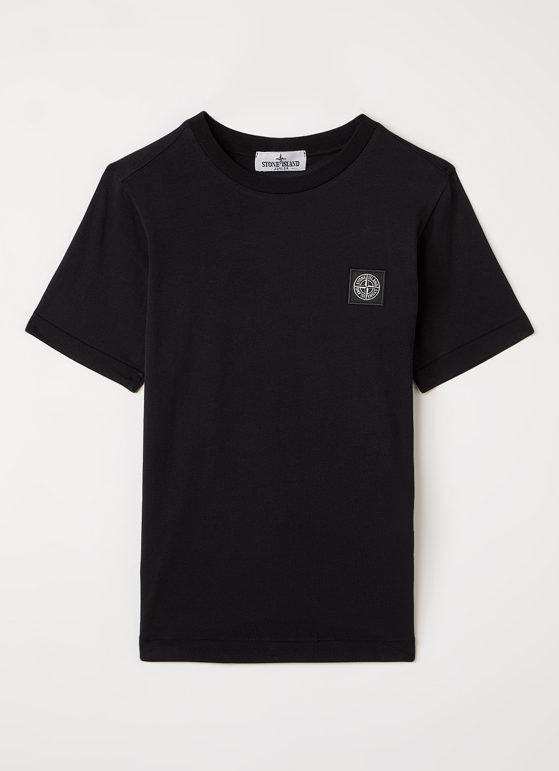 Stone Island 00003 T-shirt met logo - voorkant zwart