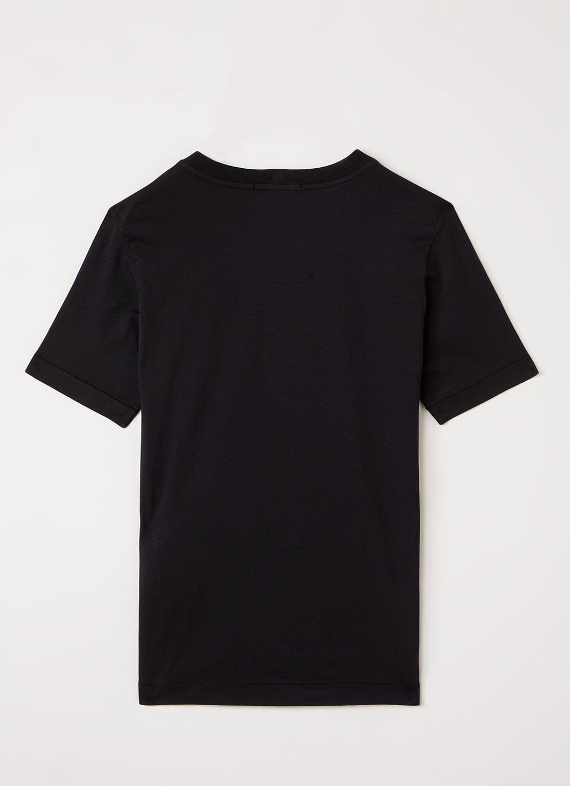 Stone Island 00003 T-shirt met logo - voorkant 2 zwart