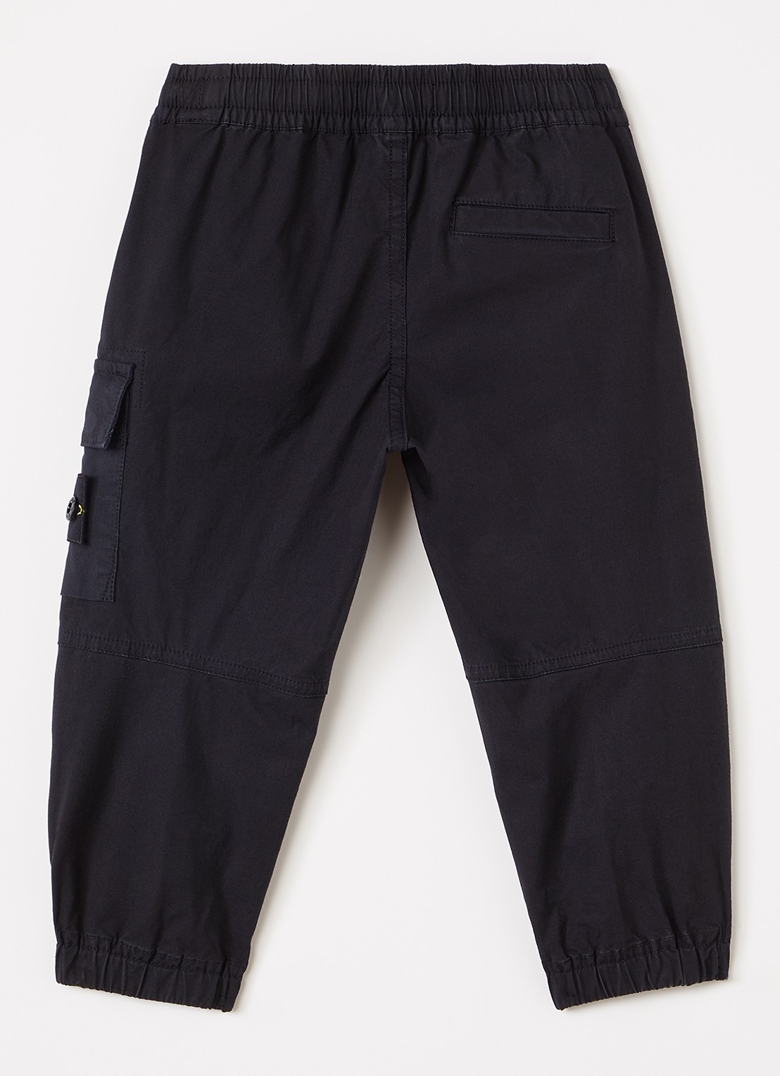 Stone Island 00003 tapered fit cargobroek - voorkant 3 zwart