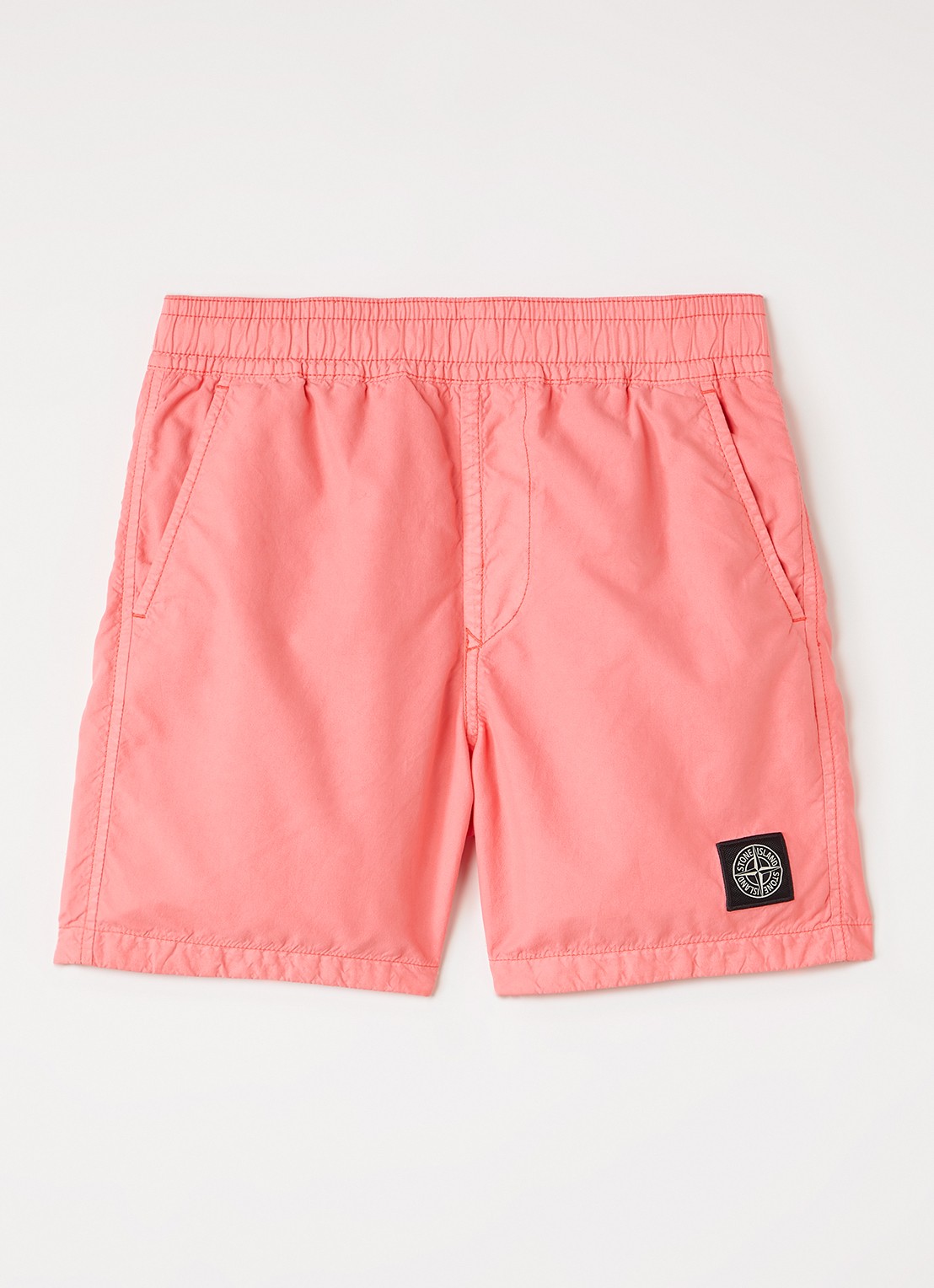 Stone Island 00003 zwemshorts met logo - voorkant 2 roze