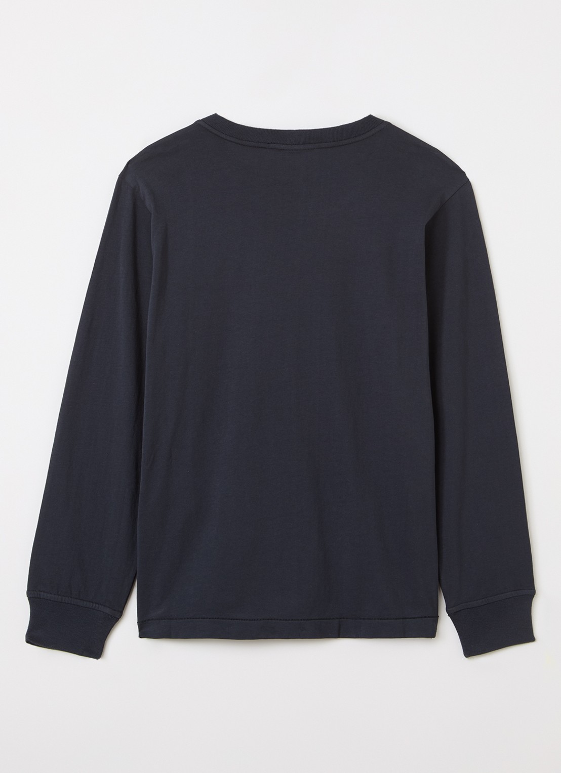 Stone Island 00004 longsleeve met logo - voorkant 3 donkerblauw
