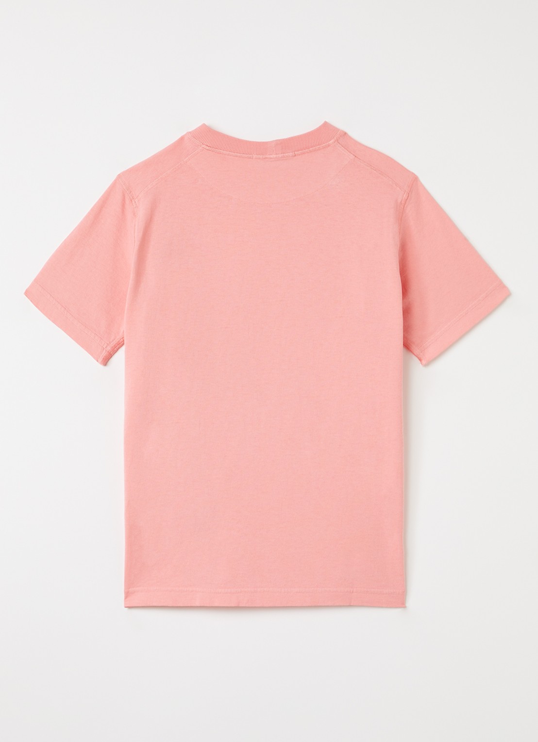 Stone Island 00005 T-shirt met logo - voorkant 2 roze