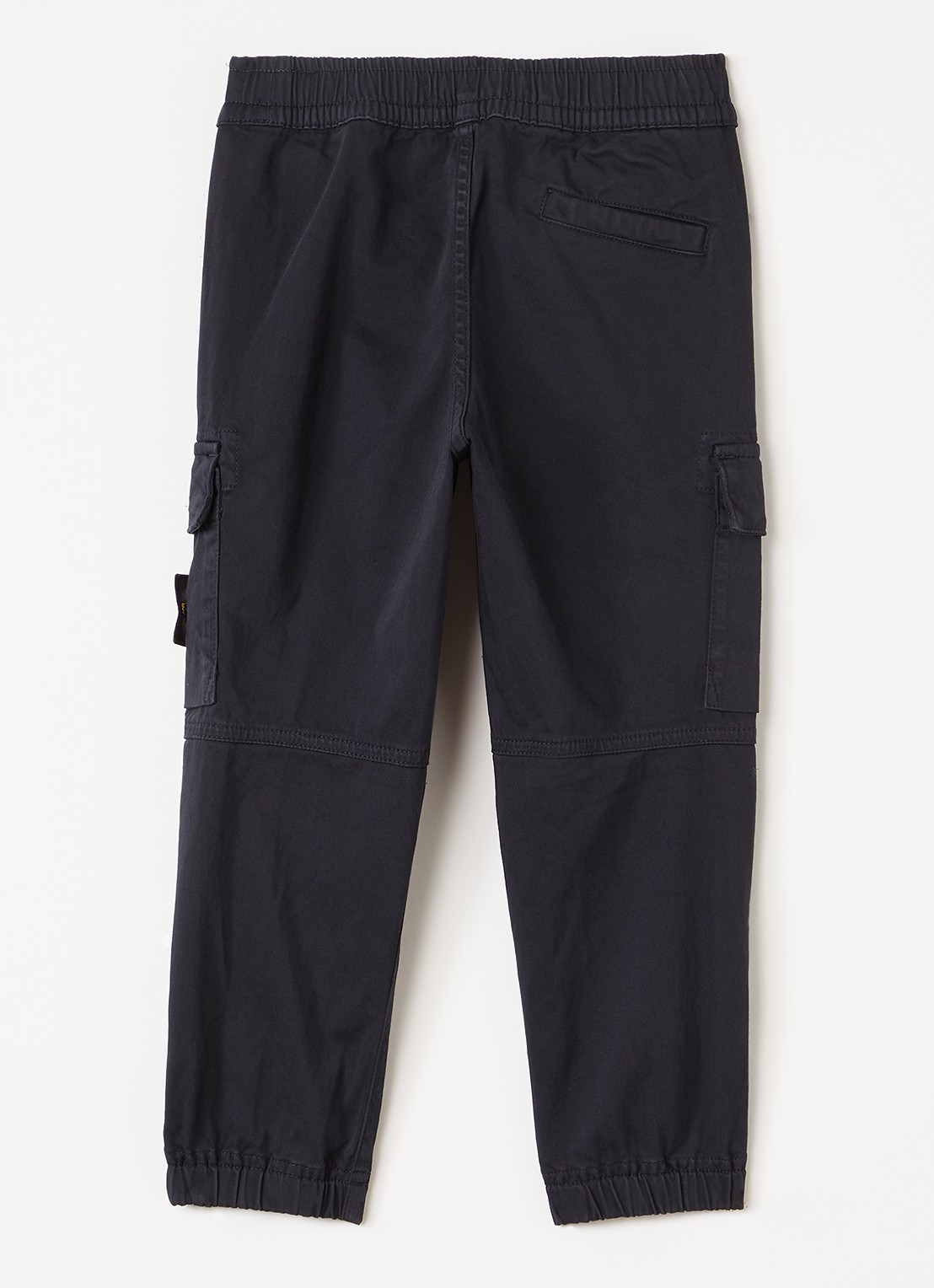 Stone Island 00006 tapered fit cargobroek met logo - voorkant 2 donkerblauw