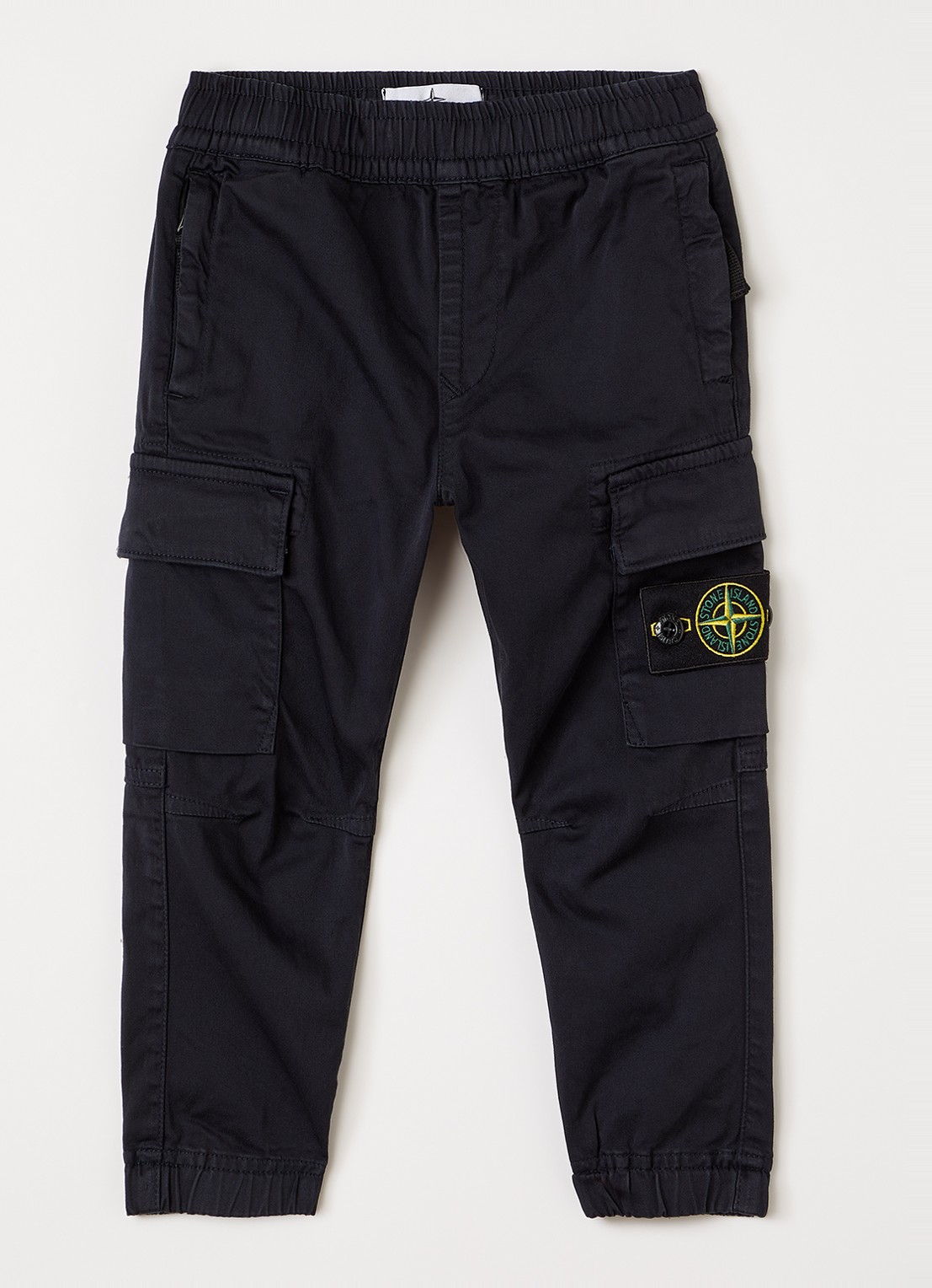 Stone Island 00006 tapered fit cargobroek - voorkant 2 donkerblauw