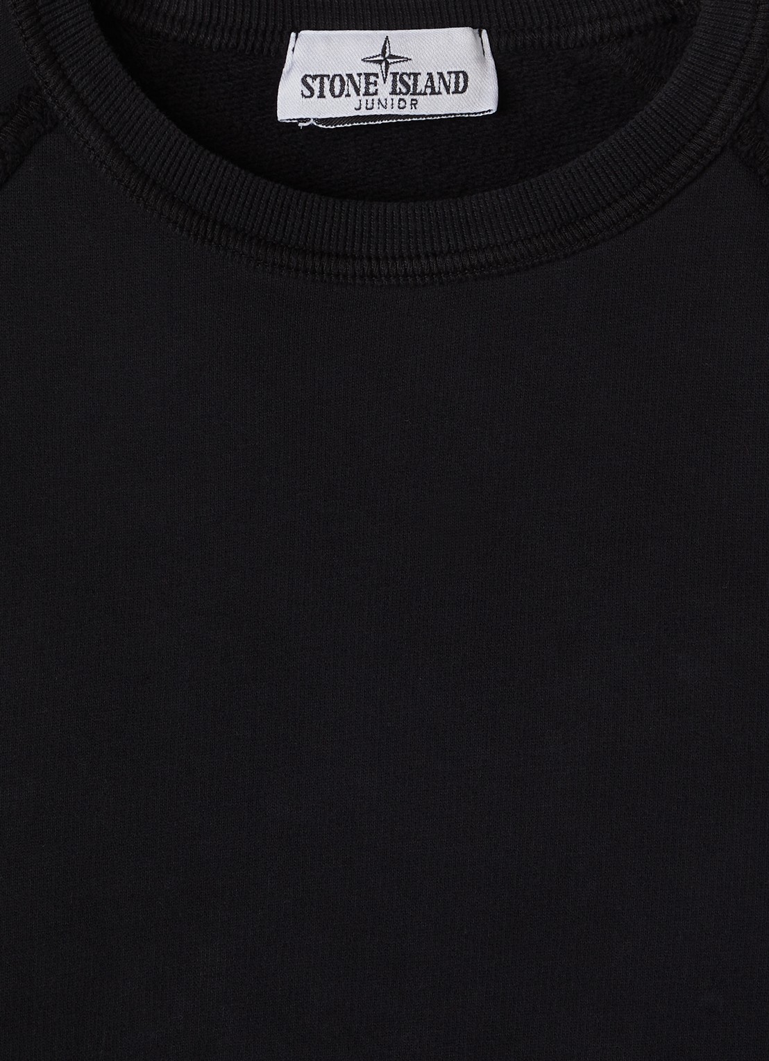 Stone Island 00007 sweater met logo - detail zwart