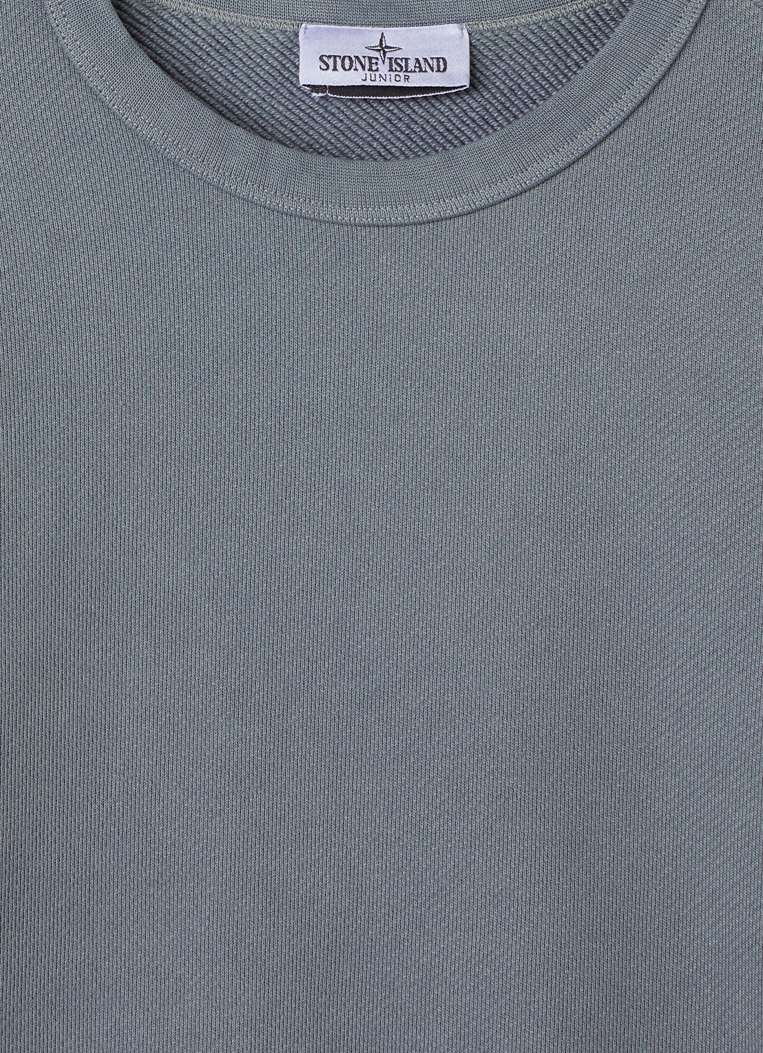 Stone Island 00009 sweater met logo - detail 3 staalblauw