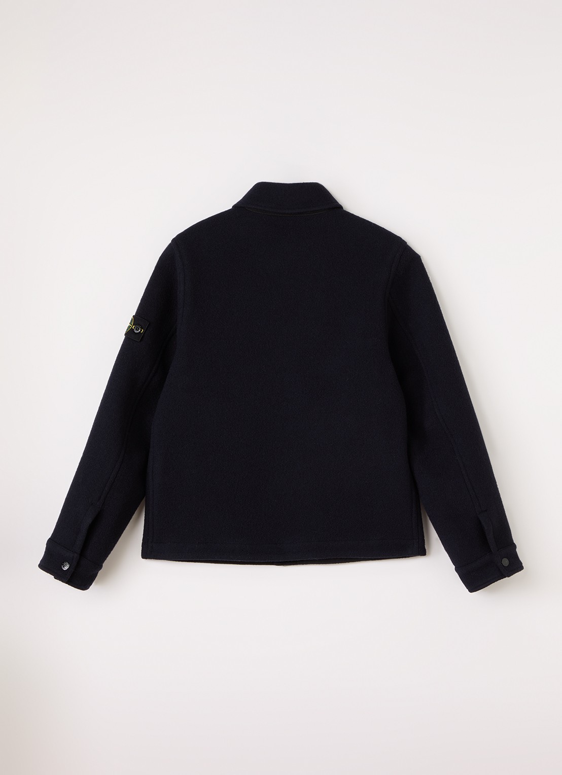 Stone Island 00010 jack van wol - achterkant 3 donkerblauw