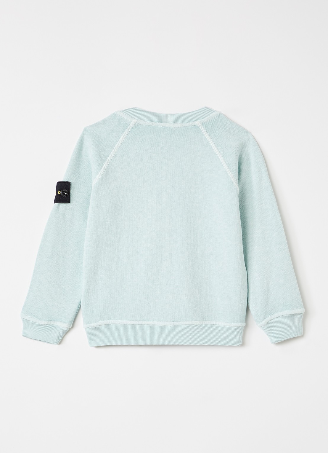 Stone Island 00012 sweater met logo - voorkant 3 mint
