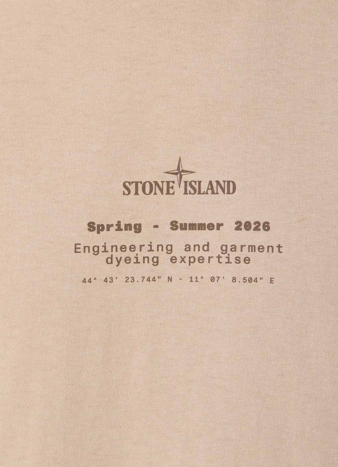 Stone Island 12002 T-shirt met logo- en backprint - detail 4 beige