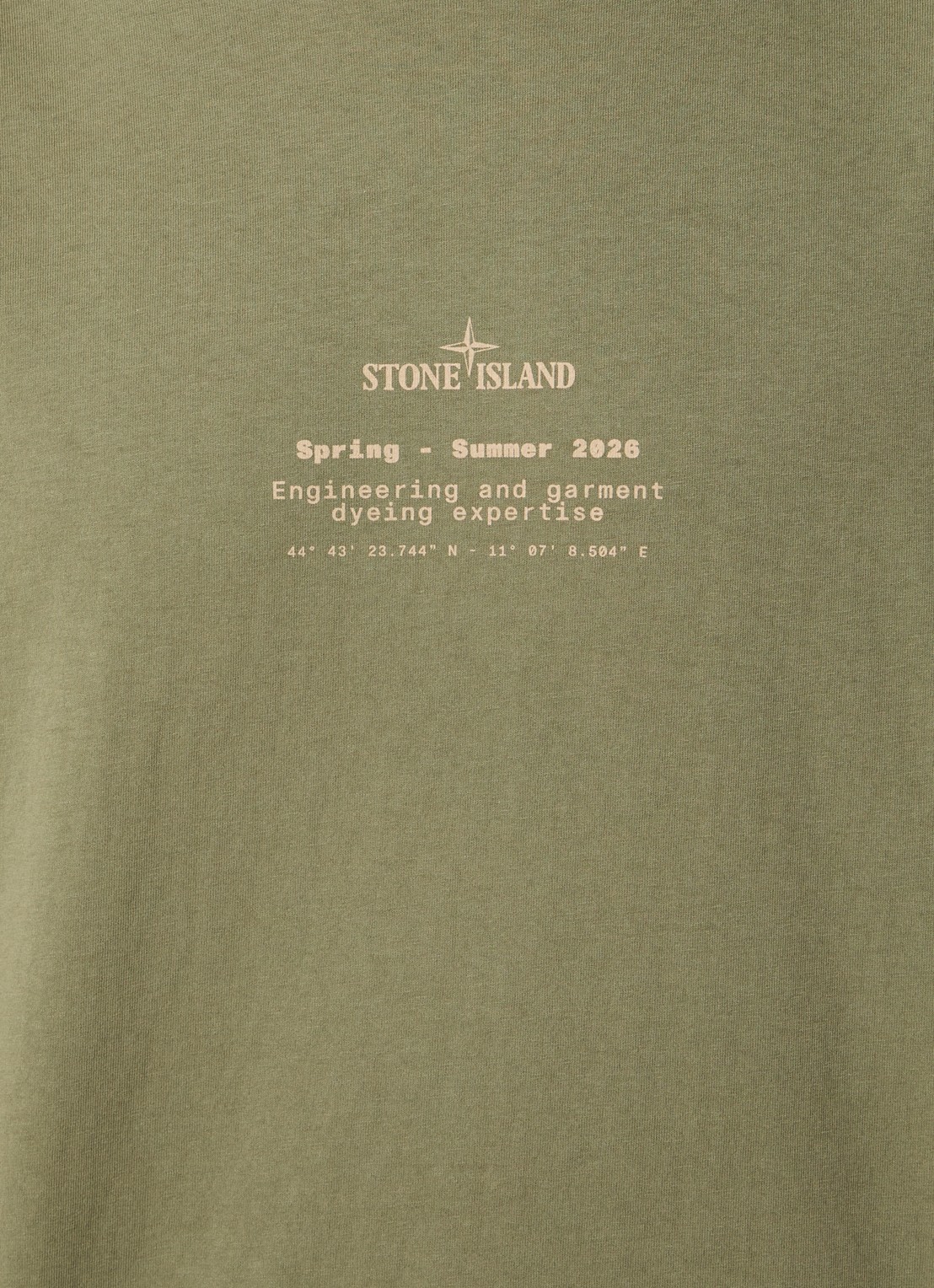 Stone Island 12002 T-shirt met logo- en backprint - detail 5 olijfgroen